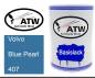 Preview: Volvo, Blue Pearl, 407: 500ml Lackdose, von ATW Autoteile West.